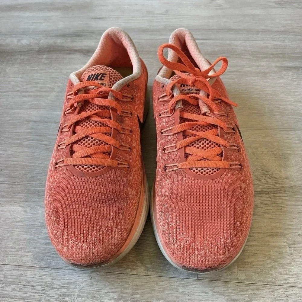 Nike Free RN Distance Mens 8.5 Red Black Running Shoes Lightweight Trainer